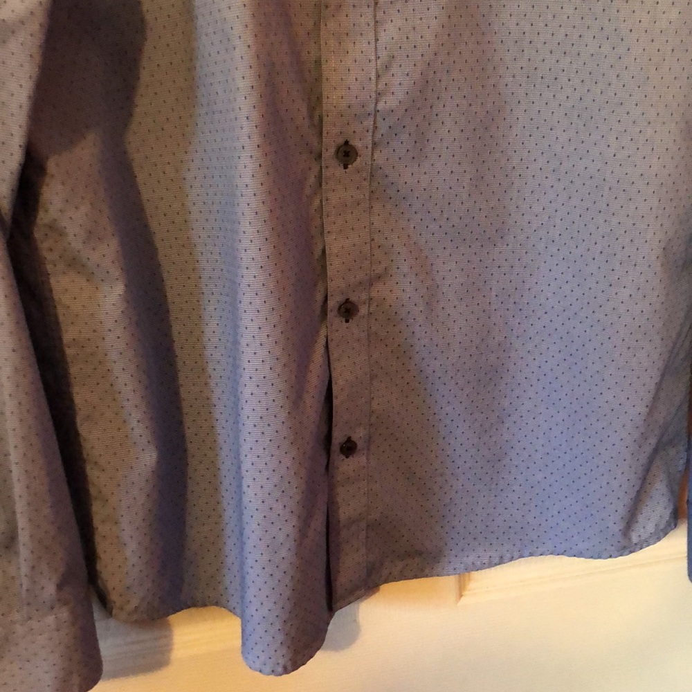 Flag & Anthem Blue Patterned Button Down Shirt Me… - image 4